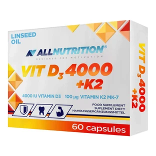 Витамины D3 4000+ K2 Allnutrition VIT D3 4000+ K2, 60 капсул