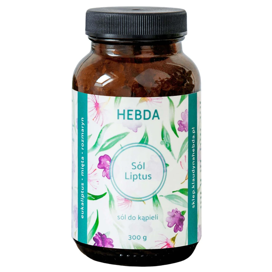 Hebda, Сіль для ванн Liptus з евкаліптом і міфом, 300 г: ціни та характеристики