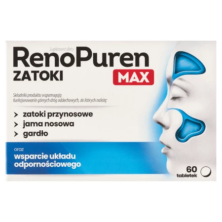 RenoPuren Zatoki MAX, 60 таблеток - Тривале застосування!: ціни та характеристики
