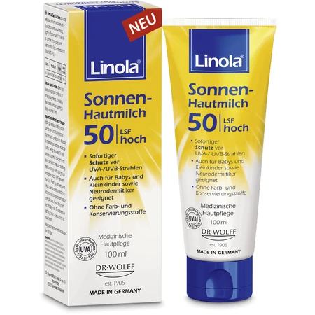 Лосьон для загара Linola SPF50 100 мл: цены и характеристики