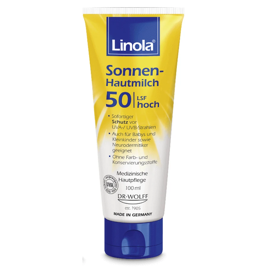 Лосьон для загара Linola SPF50 100 мл: цены и характеристики