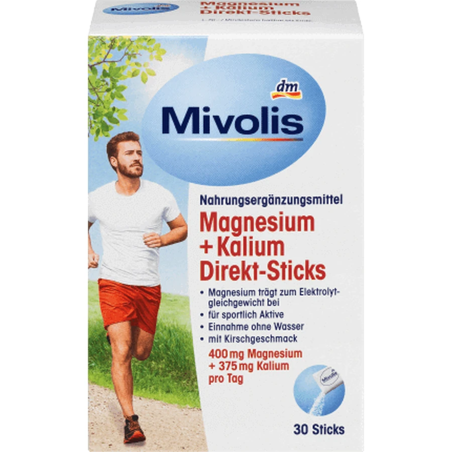 Mivolis Саше с магнием и калием, 112,5 г, 30 палочек: цены и характеристики