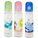 Скляна пляшечка для годування Baby Nova 250 мл, Baby Nova