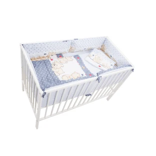 Постельное белье из 5 предметов "Мишки и улитки", Bebe Royal