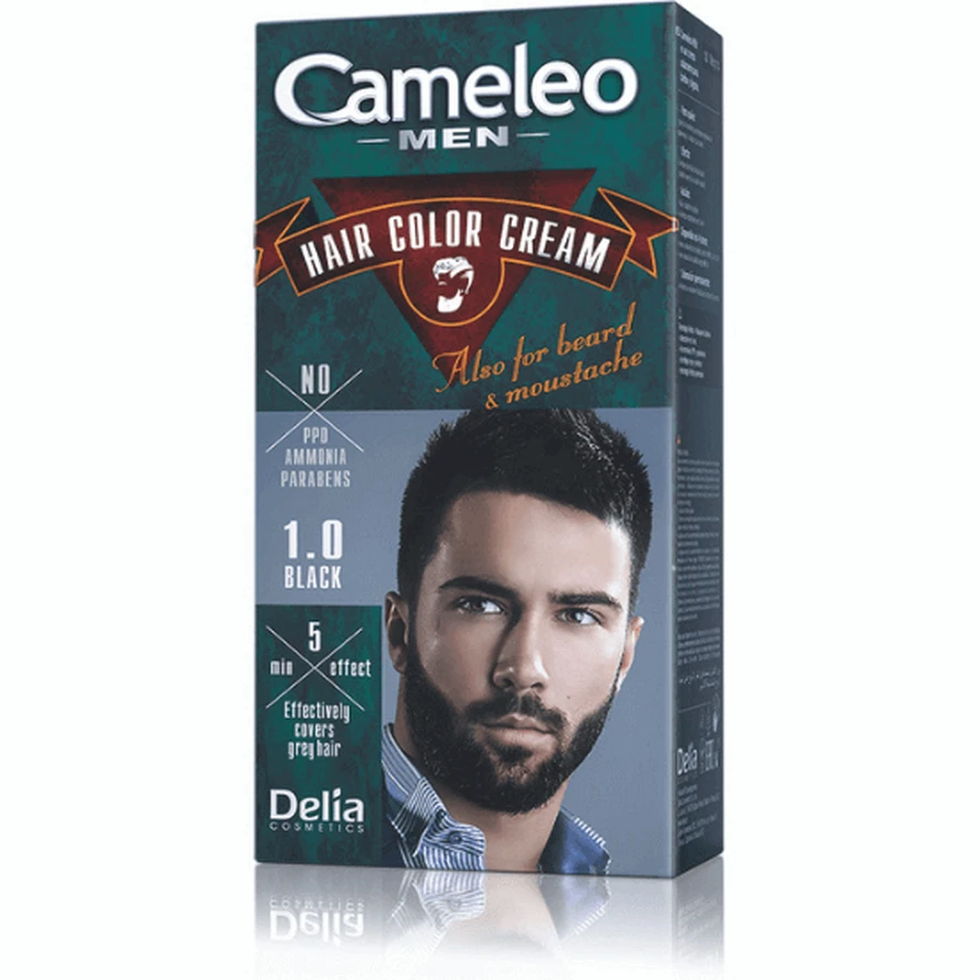 Фарба для волосся для чоловіків Cameleo, 1.0 Black, Delia Cosmetics: ціни та характеристики
