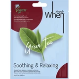 Маска для обличчя Simply When Green Tea Soothing & Relaxing Face Mask, 23 мл