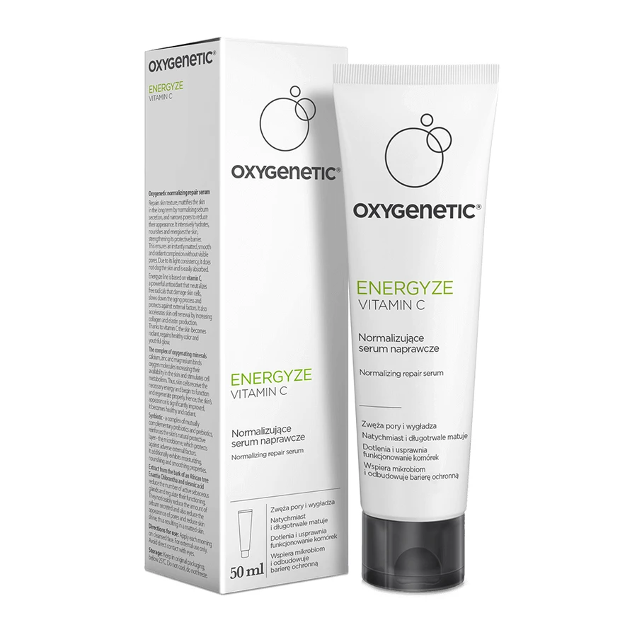 Oxygenetic Energyze Vitamin C, нормализующая восстанавливающая сыворотка, 50 мл: цены и характеристики