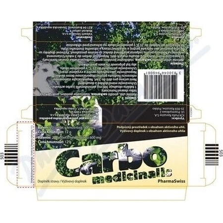 CARBO MEDICINALIS 1×20 tbl, дієтична добавка: ціни та характеристики