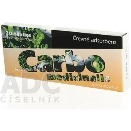 CARBO MEDICINALIS 1×20 tbl, дієтична добавка: ціни та характеристики