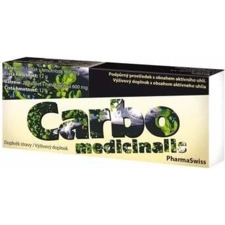 CARBO MEDICINALIS 1×20 tbl, дієтична добавка: ціни та характеристики