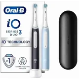 Набір електричних зубних щіток Oral B EK Duo iO Series 3 Black&Blue 1×1, упаковка