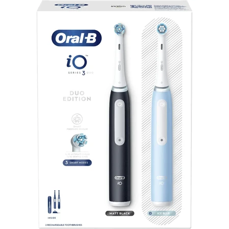 Oral B EK Duo iO Series 3 Black&Blue 1×1 набор, упаковка электрических зубных щеток: цены и характеристики