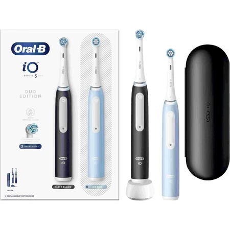Oral B EK Duo iO Series 3 Black&Blue 1×1 набор, упаковка электрических зубных щеток: цены и характеристики