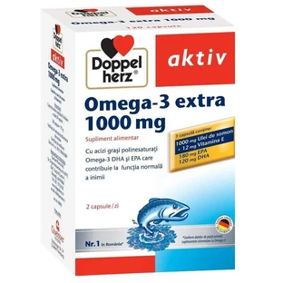 Doppelherz Омега-3 екстра 1000 мг, 120 капсул
