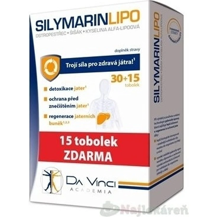 SILYMARIN LIPO - Da Vinci Academia 1×30+15 тбл: ціни та характеристики
