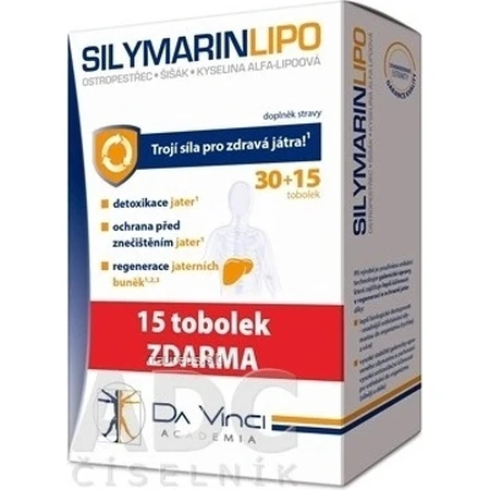 SILYMARIN LIPO - Da Vinci Academia 1×30+15 тбл: ціни та характеристики