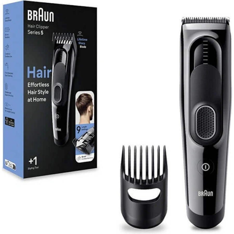 BRAUN HC 5310 Black 1×1 шт, машинка для стрижки волосся: ціни та характеристики