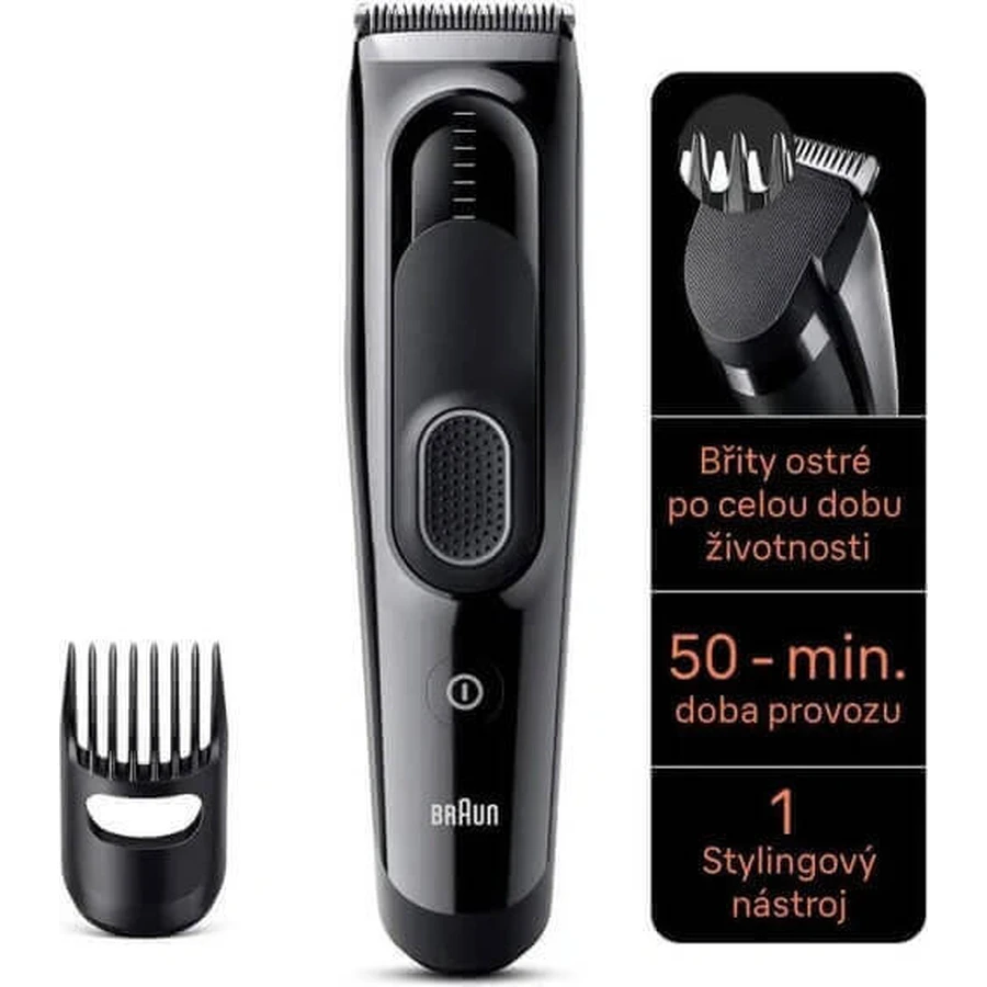 BRAUN HC 5310 Black 1×1 шт, машинка для стрижки волосся: ціни та характеристики