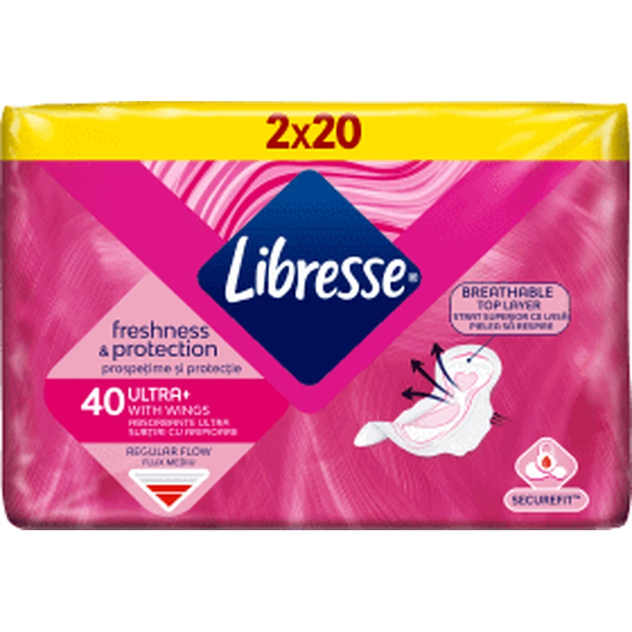 Рушники Libresse Absorbent Normal, 40 шт.: ціни та характеристики