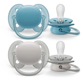 Philips Avent Пустышка Ultrasoft Premium нейтральная 6-18м мальчик 2 шт.