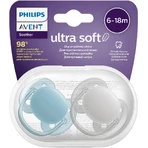 Philips Avent Пустышка Ultrasoft Premium нейтральная 6-18м мальчик 2 шт.: цены и характеристики