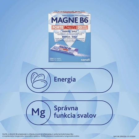Магне В6 Форте Актив 20 пакетиків: ціни та характеристики