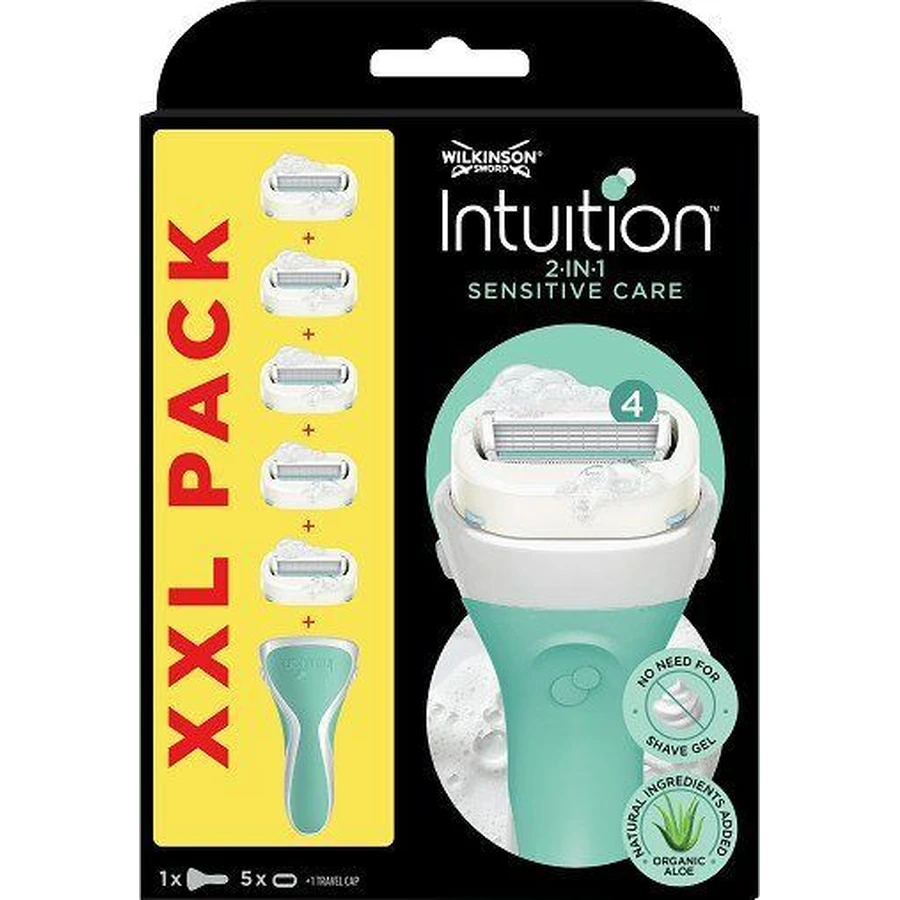 Wilkinson Sword бритва intuition sensitive care XXL + сменные головки 5 шт.: цены и характеристики