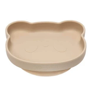Силіконова тарілка з присоскою The Little Bear, 6 місяців+, Bubble Beige, Appekids