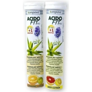 compava ACIDOFIT MD OANGE+LIMET 1×16 пакетиків, мінеральний напій - апельсин і лайм