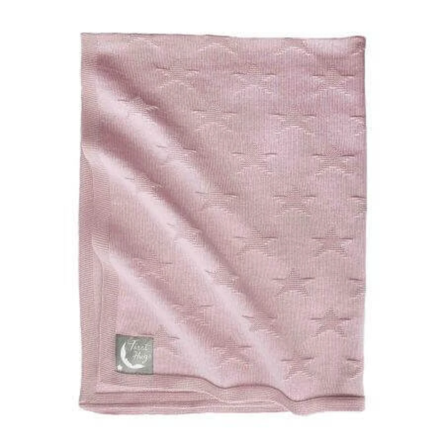 Вязаное одеяло First Hugs New Star, 80х100 см, Candy Pink Salmon, Tuxi Brands: цены и характеристики