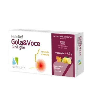 Нутридеф жувальні краплі з медом мануки та лимоном Gola & Voce, Nutrileya