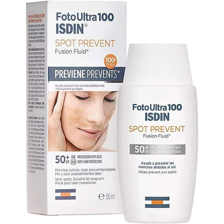 Isdin Spot Prevent Fusion Солнцезащитный флюид для лица SPF 50+ , 50 мл: цены и характеристики