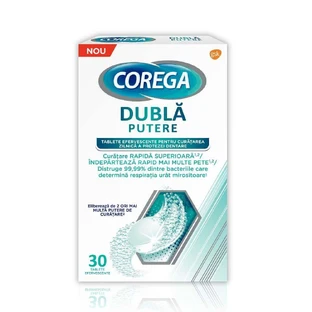Corega Double Strength Effervescent Tablets, 30 таблеток, Gsk