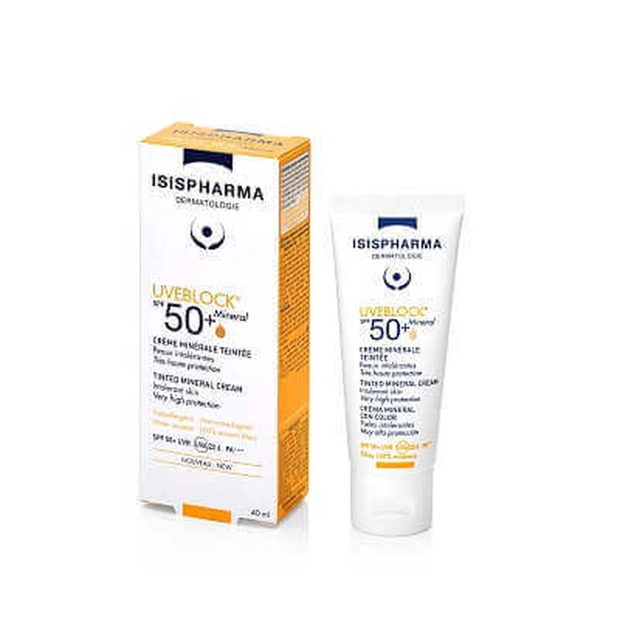 Isis Pharma UVEBLOCK UVEBLOCK Тонированный минеральный солнцезащитный крем SPF 50+ 40 мл: цены и характеристики
