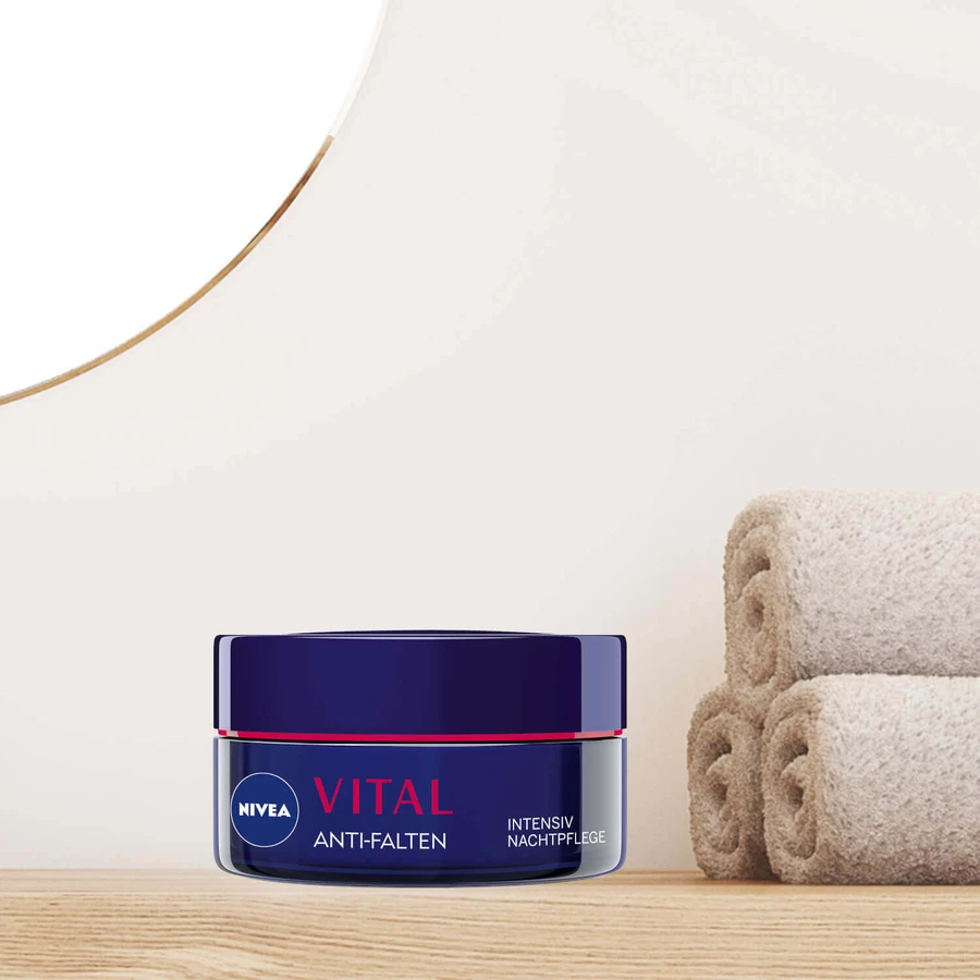 Нічний зміцнюючий крем проти зморшок Nivea Vital, 50 мл: ціни та характеристики