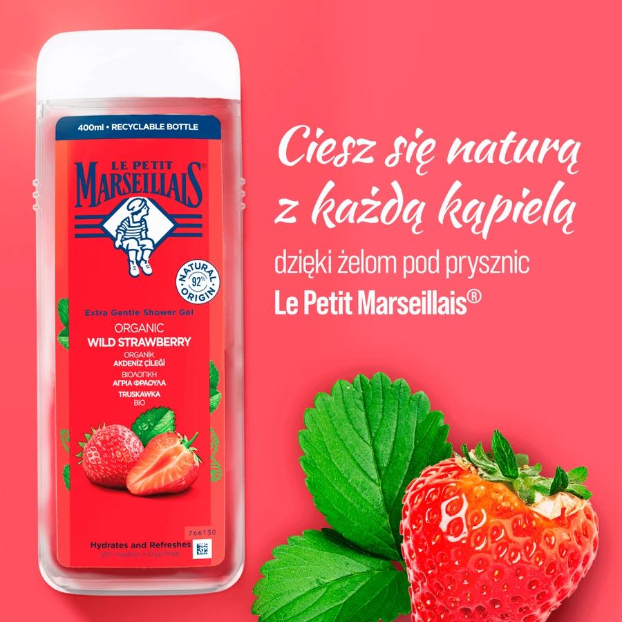 Le Petit Marseillais, Клубничный эль для душа, 400 мл: цены и характеристики