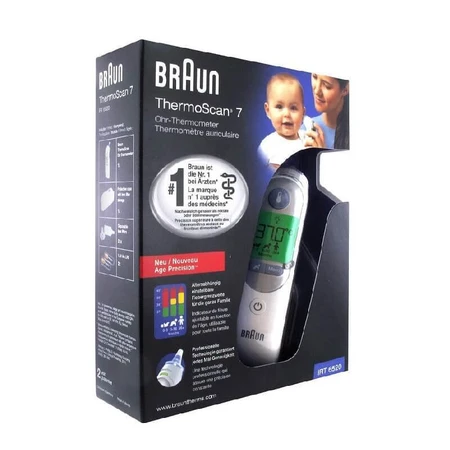 Дитячий вушний термометр Braun ThermoScan 7 з віковою точністю IRT6520 IRT6520: ціни та характеристики