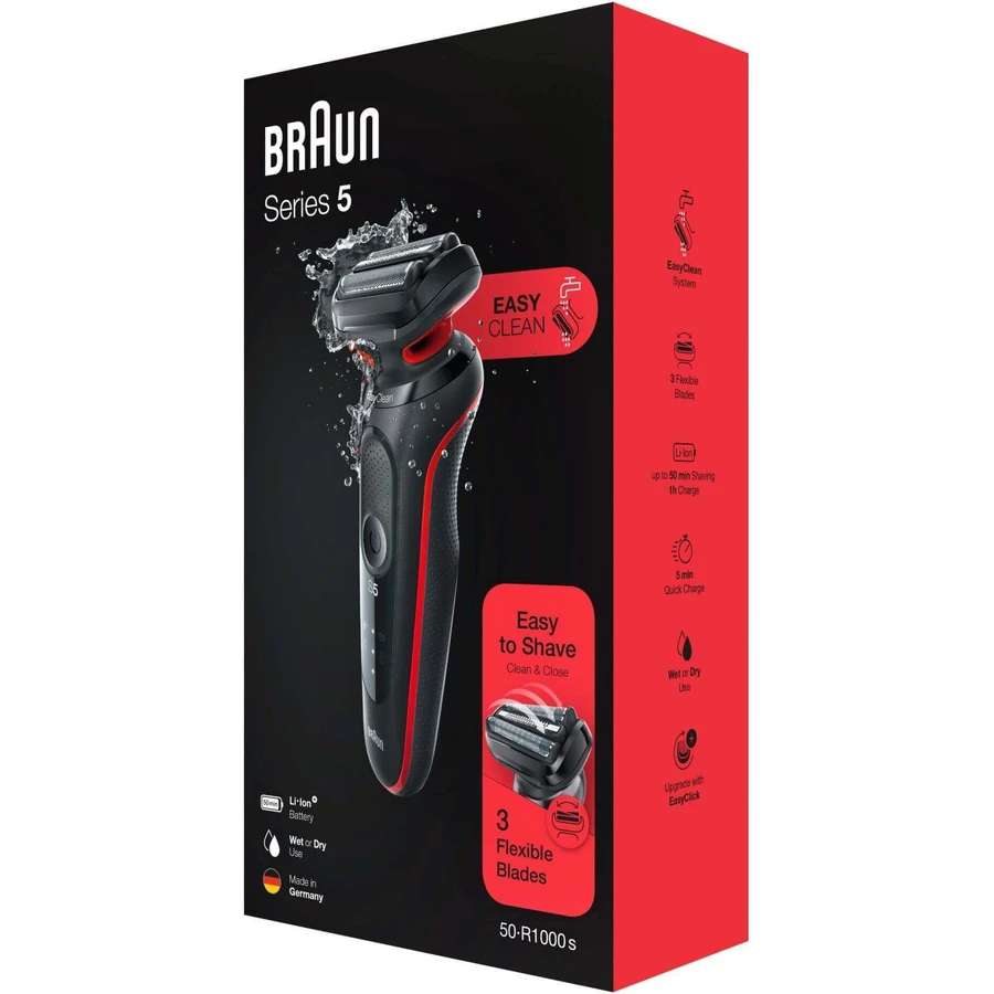 Braun Series 5 51-R1000s Red: цены и характеристики