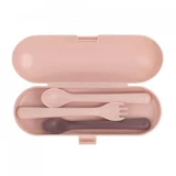 Эргономичный набор столовых приборов для детей Terra Blush, +4 месяца, Miniland