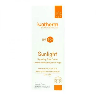 Увлажняющий крем для лица с защитой от солнца SPF 50+ Sunlight, 50 мл, Ivatherm