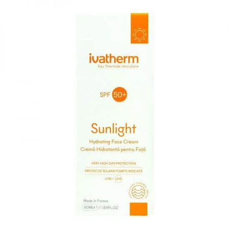 Увлажняющий крем для лица с защитой от солнца SPF 50+ Sunlight, 50 мл, Ivatherm: цены и характеристики