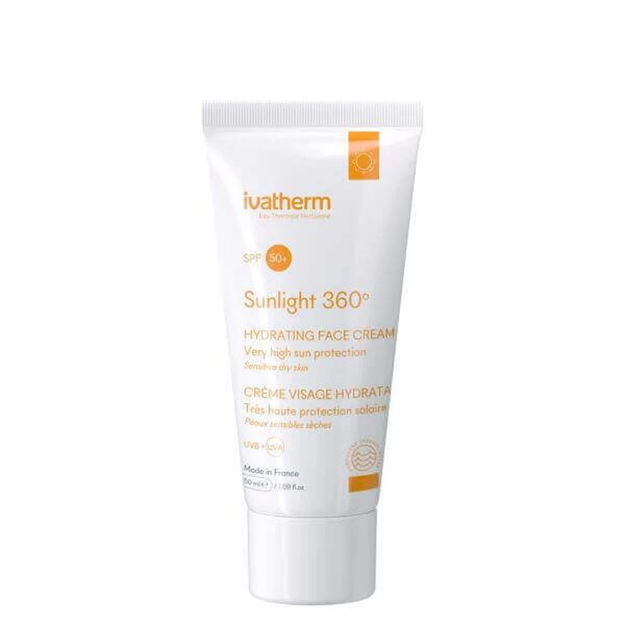 Увлажняющий крем для лица с защитой от солнца SPF 50+ Sunlight, 50 мл, Ivatherm: цены и характеристики