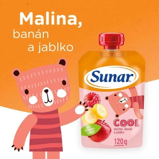 Sunar Cool фруктовые капсулы малина, банан, яблоко 12м+ 120 г