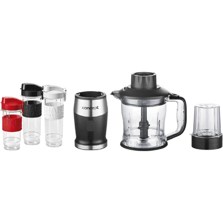 Concept Смузімейкер + подрібнювач + м'ясорубка 700 Вт чорний: ціни та характеристики