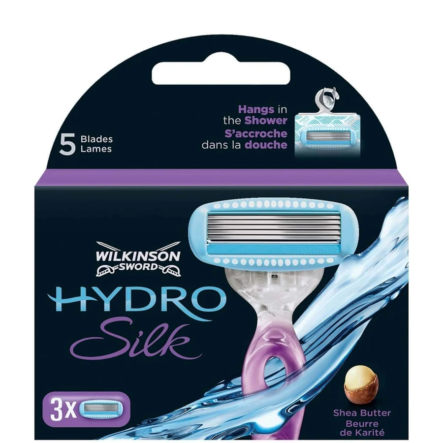 Wilkinson Sword Hydro Silk, змінні леза для жіночої бритви, 3 штуки: ціни та характеристики