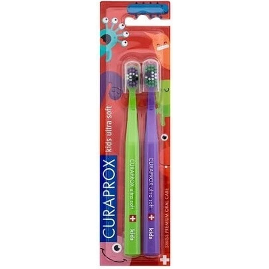 CURAPROX CS KIDs, DUO Toothbrush edition 1×2 шт, зубная щетка для детей: цены и характеристики