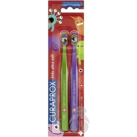 CURAPROX CS KIDs, DUO Toothbrush edition 1×2 шт, зубная щетка для детей: цены и характеристики
