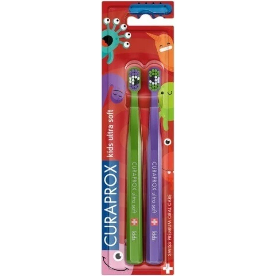 CURAPROX CS KIDs, DUO Toothbrush edition 1×2 шт, зубная щетка для детей: цены и характеристики