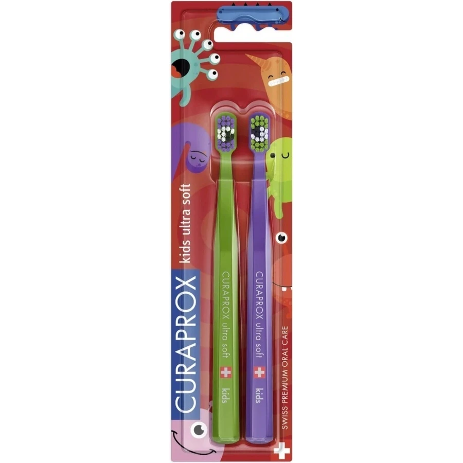 CURAPROX CS KIDs, DUO Toothbrush edition 1×2 шт, зубная щетка для детей: цены и характеристики
