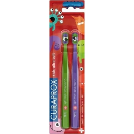 CURAPROX CS KIDs, DUO Toothbrush edition 1×2 шт, зубная щетка для детей: цены и характеристики